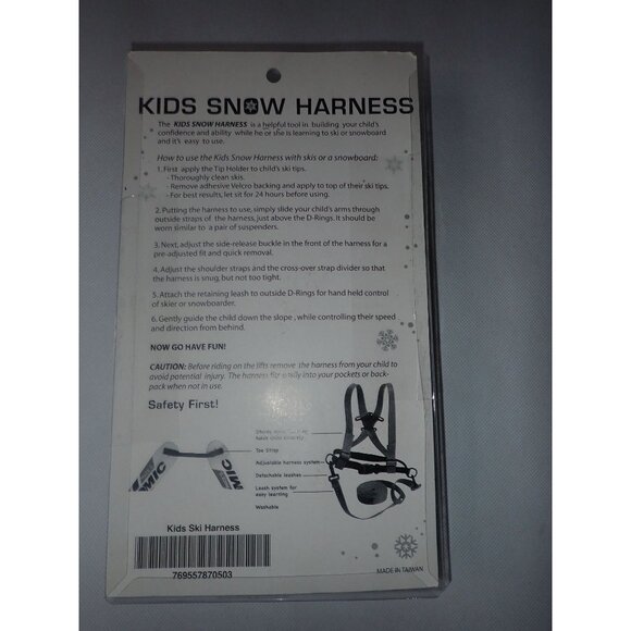 Kids Ski Harness Leash Ski Trainer Teach Snow Ski Snowboard Red - New - Picture 3 of 3